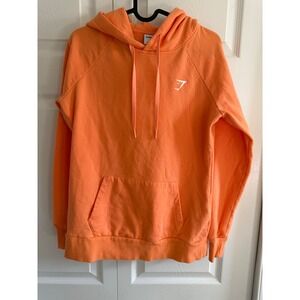 Gymshark Orange Essential Logo Hoodie Sweatshirt Women's XS